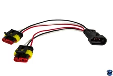 GRAND GENERAL MALE 3 PIN WEATHERPACK LIGHT PLUG PART NO. 88077