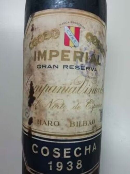VINO GRAN RESERVA CUNE IMPERIAL COSECHA AÑO 1938