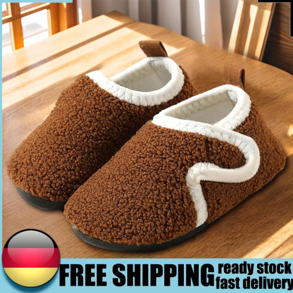 APL Pantofole Invernali Unisex Bambini Peluche Antiscivolo Riccio Pile Autunno Inverno