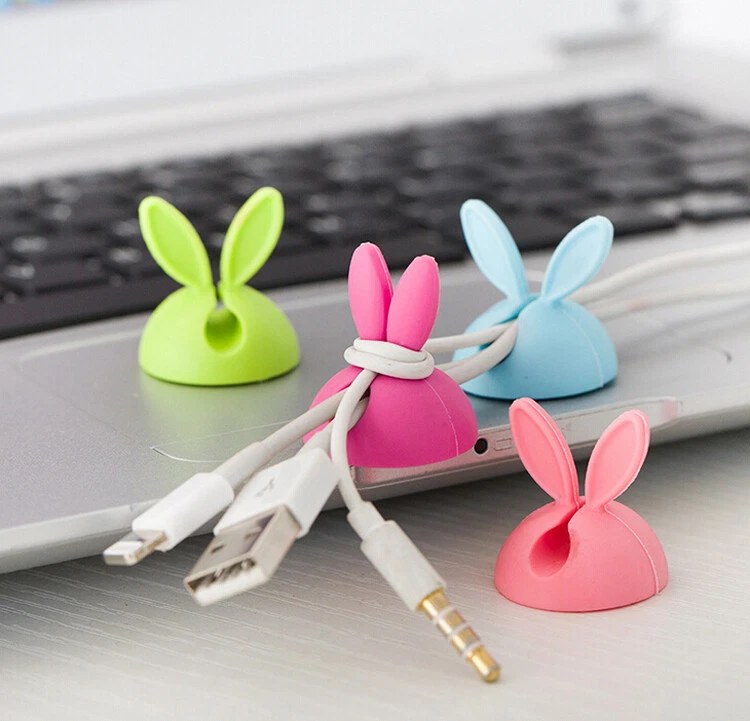 100 Bunny Ear Cord Organizer - Wholesale Lot Of - Kids Desk- Stocking Suffers - Image 3 of 3