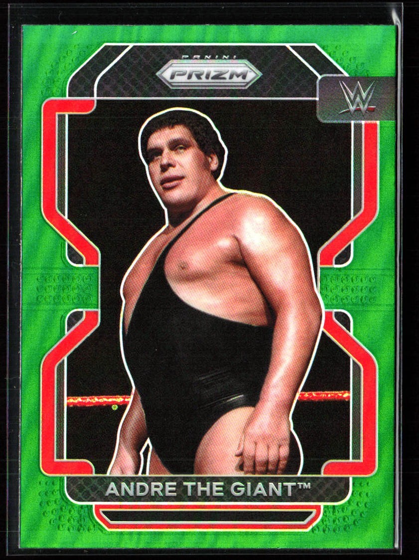2022 Panini Prizm WWE ANDRE THE GIANT Green Prizm SP #200 Debut Edition LEGEND