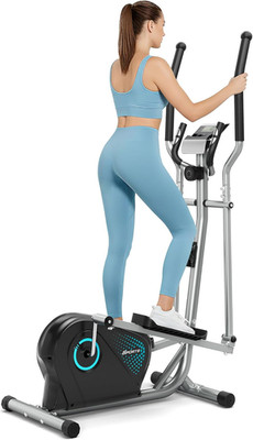 Ultra-Quiet Elliptical Machine with 16 Resistance Levels & LCD Monitor