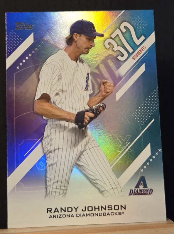 RANDY JOHNSON | CROOKED NUMBERS INSERT | 2026 Topps Series 2 | Card #CN-16 | ARI