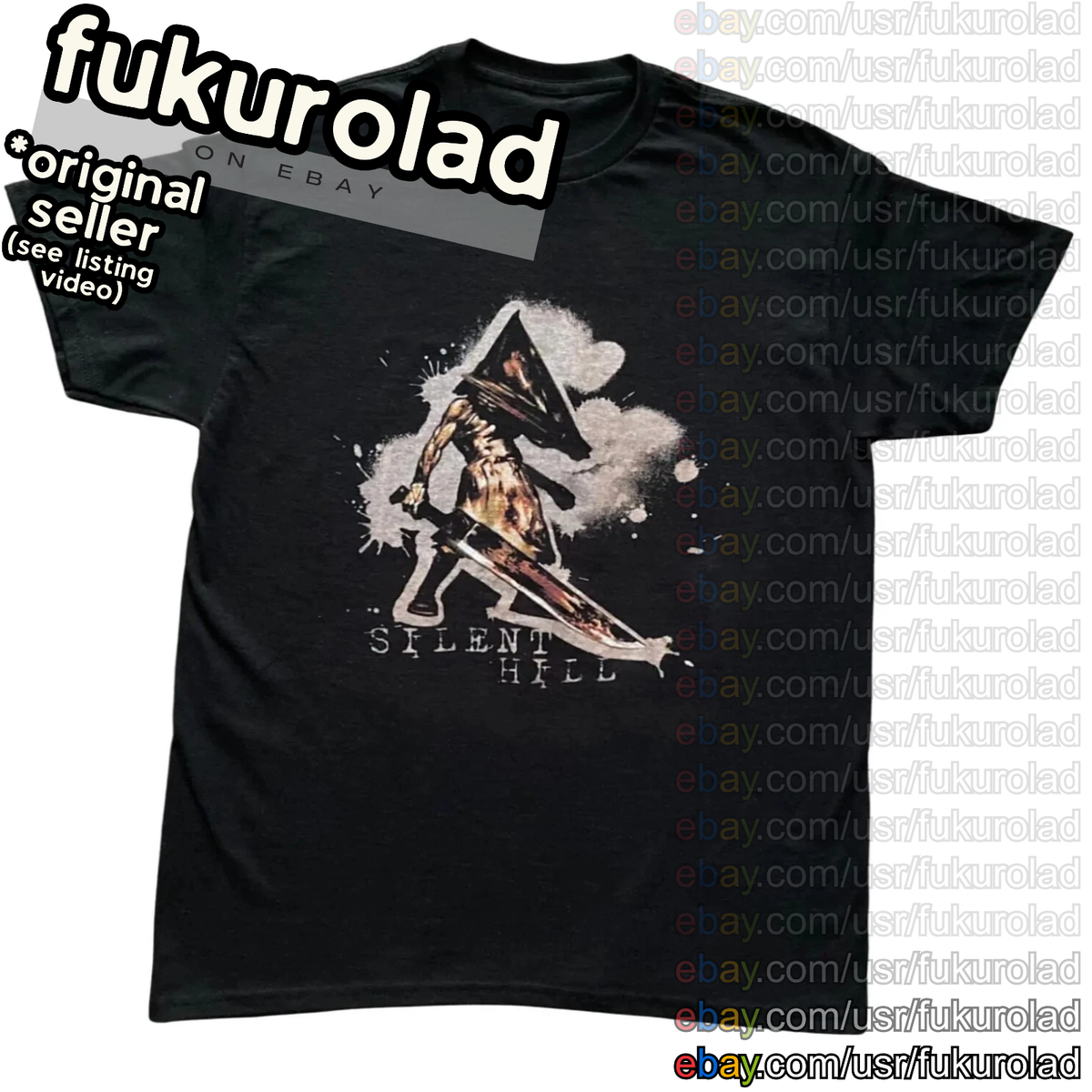 PYRAMID HEAD Silent Hill 2 TSHIRT JAMES TEE Horror - GILDAN - HIGH