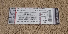 Joe Walsh Concert Ticket Stub