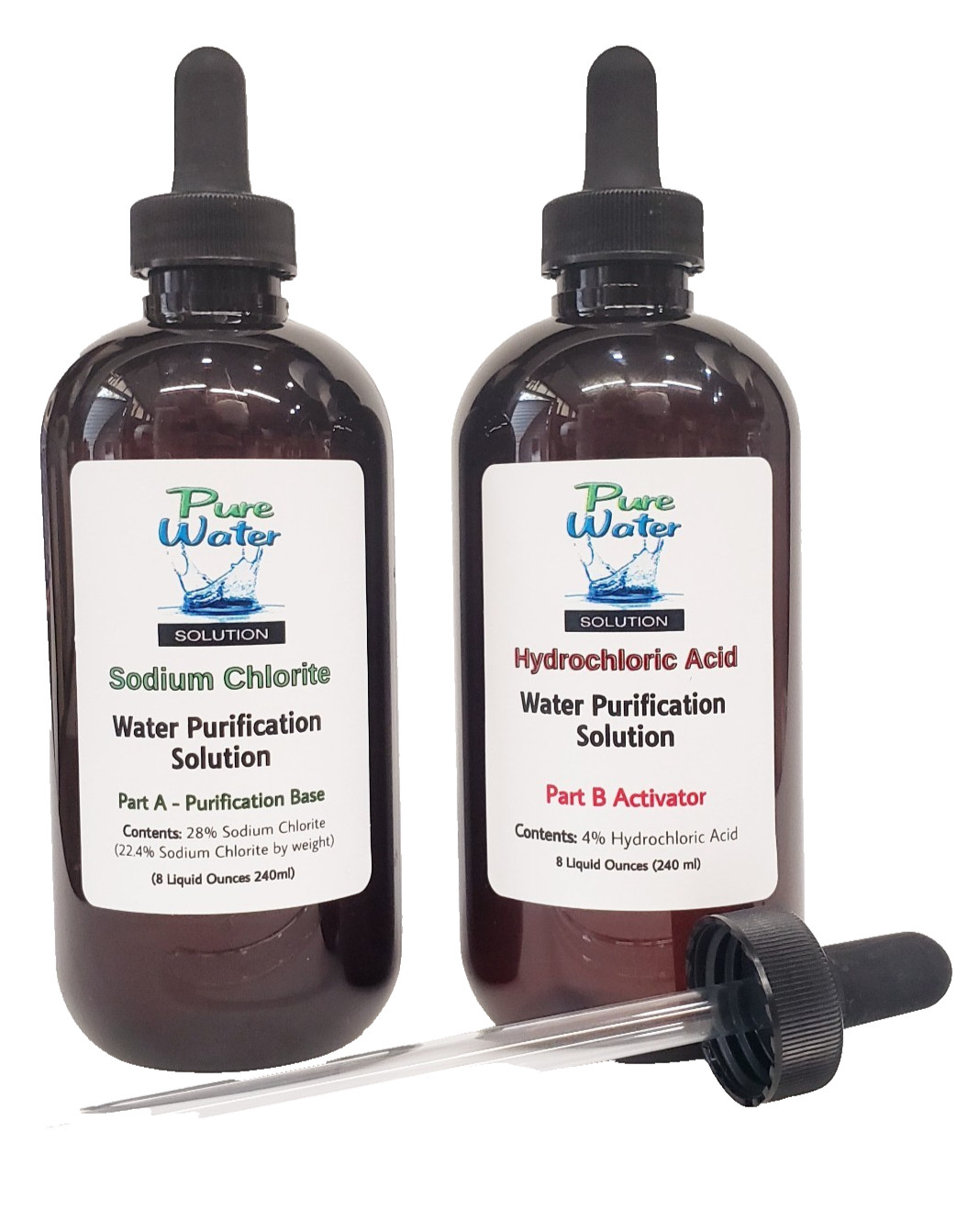 CDS - Water Purification Drops in PET plastic - Total activated solution 16 oz