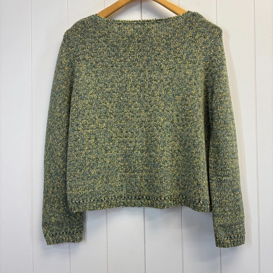 Винтажный Classiques Entier женщин 90-х прибрежный бабушка коробка Tweed свитер размер L удобный - Изображение 2 из 4