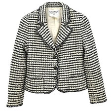 Chanel Single Breasted Jacket Black 97P 42 134895