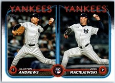 2024 Topps Update #US163 Clayton Andrews / Josh Maciejewski RCOM, RC