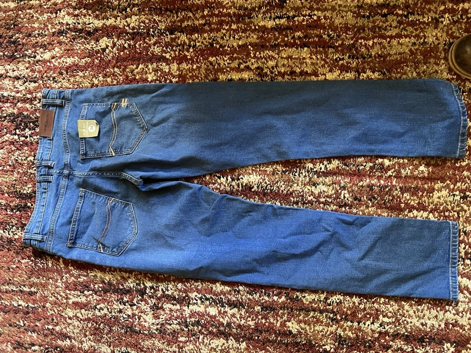 Jeans para hombre Camel Active 34x28 #488995 calce recto cinco bolsillos azul denim nuevos con etiquetas Foto 4 de 4