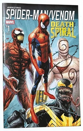 AMAZING SPIDER-MAN VENOM DEATH SPIRAL #1 Tyler Kirkham Variant NM Marvel Comics