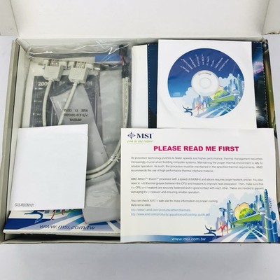 MSI K7T Turbo Motherboard Retro with box Via KT133A Chipset Based