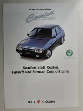 Skoda: Favorit / Forman Comfort Line (brochure); 1993