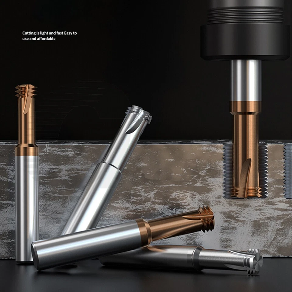 M1 to M24 Solid Carbide Thread Mill 3 Teeth Nano Coated for Aluminium,Steel,CNC - Image 4 of 4