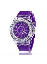 Geneva Quartz Analog Wristwatch Rhinestone Be...