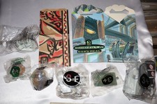 Sealed New Godzilla 1998 Taco Bell Kids Meal Lot Of 6 Toys Happy Meal Box Bag