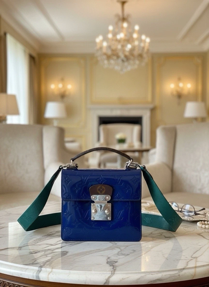 Louis Vuitton Blue Patent Bags & Handbags for Women for sale | eBay