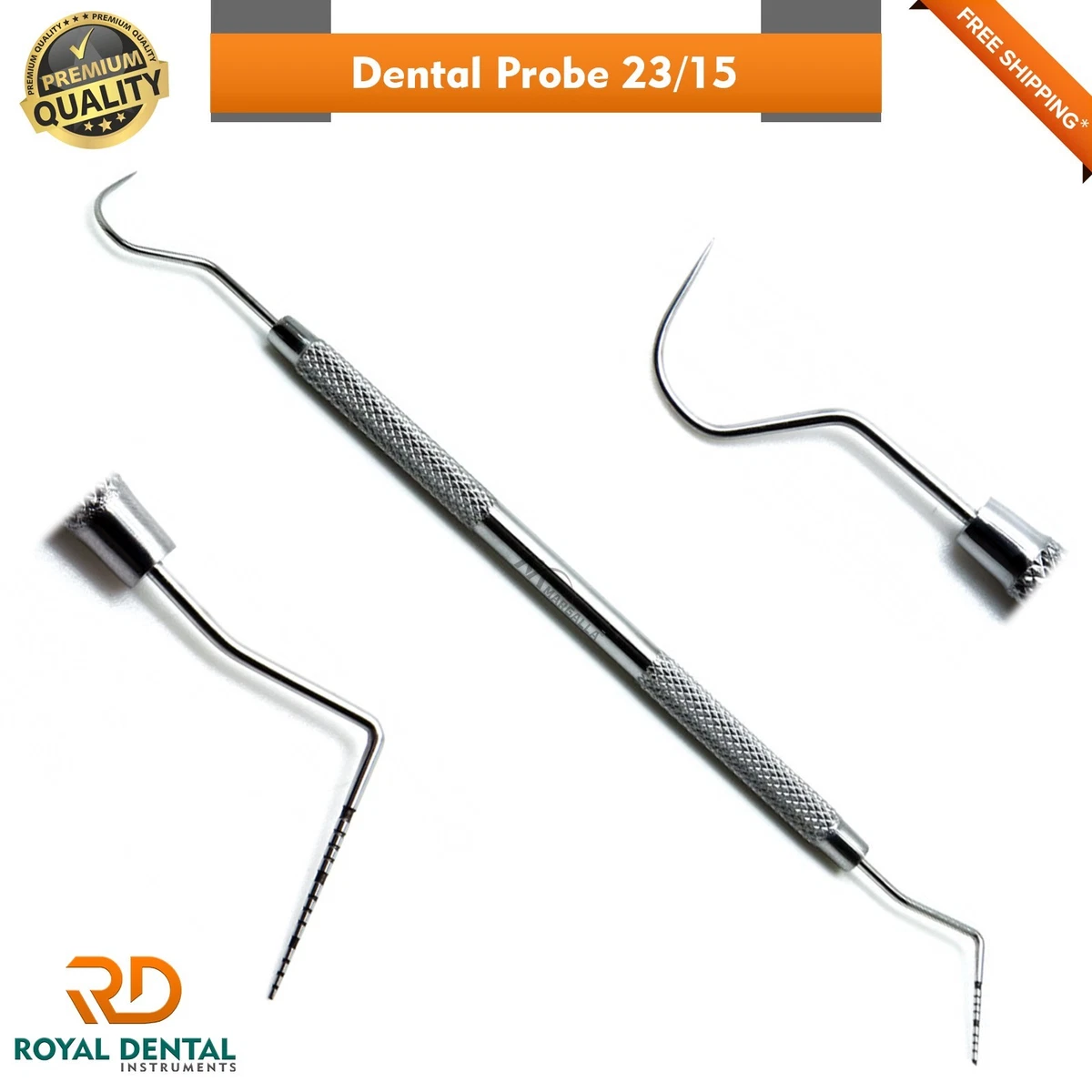 Sonde de diagnostic dentaire - UNC15 - Sheroski Sverige - double / à Sonde de diagnostic dentaire - UNC15 - Sheroski Sverige - double / à