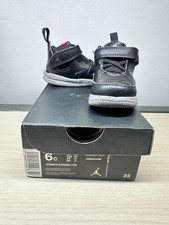 Jordan 6 Rings TD Unisex Baby Sneaker 6C Black Pink White Hook Loop