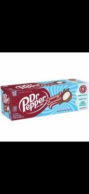 Dr Pepper Creamy Coconut Limited Edition Soft Drink 12-Pack 12 fl oz Cans