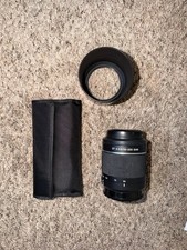 Sony DT 4-5.6/55-200 SAM Lens w/star and white mist filters case, sun hood