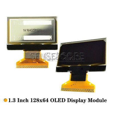 3.3V 1.3'' IIC 128X64Resolution OLED LCD Blue/White Display SH1106 Module Arduino