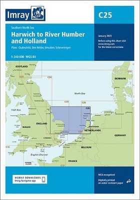 Imray Chart C25: Harwich to River Humber and Holland by Imray Folded Book