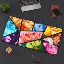 Gaming Mouse Pad One Piece Straw Hat Crew Colorful Mosaic Epic Anime Premium