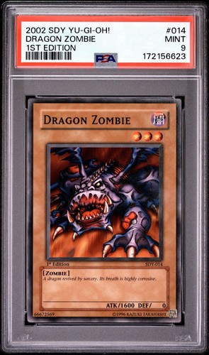 2002 Yu-Gi-Oh! Dragon Zombie SDY 1st Edition Common PSA 9