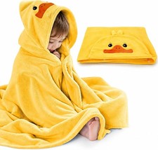 Baby Bath Towel Ultra Soft Hooded Towel Highly Absorbent Bathrobe Blanket