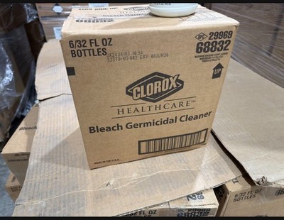 Clorox Healthcare Bleach Germicidal Cleaner, Disinfectant, 32 FL OZ Lot Of 6 New