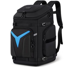 Bosynoy 65L Ski Boot Bag Backpack with 10 Pockets, Waterproof Ski Boot Trave...