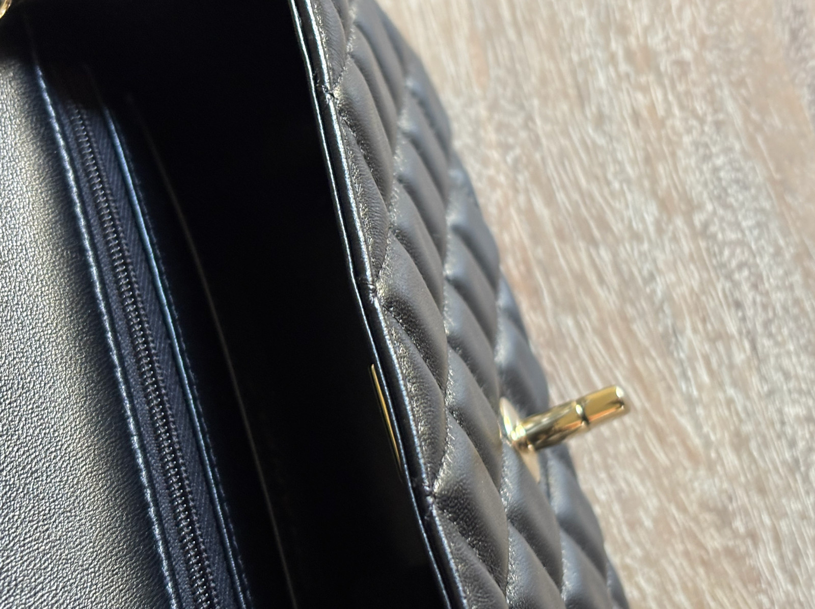 NEW Chanel 2025 Mini Classic Flap Black Gold Hardware image 3