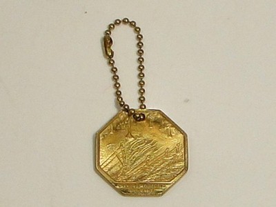 Vintage Cypress Gardens Florida Good Luck Keychain