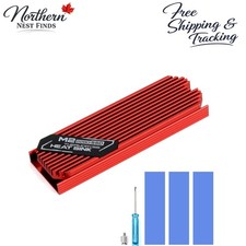 Lightweight M.2 2280 SSD Cooler - Double-Sided Heatsink for Optimal Performance