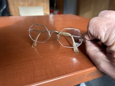 Vintage Art Craft Eyeglasses 12K Gold Filled GF Octagon Full Frames 5  Very Nice