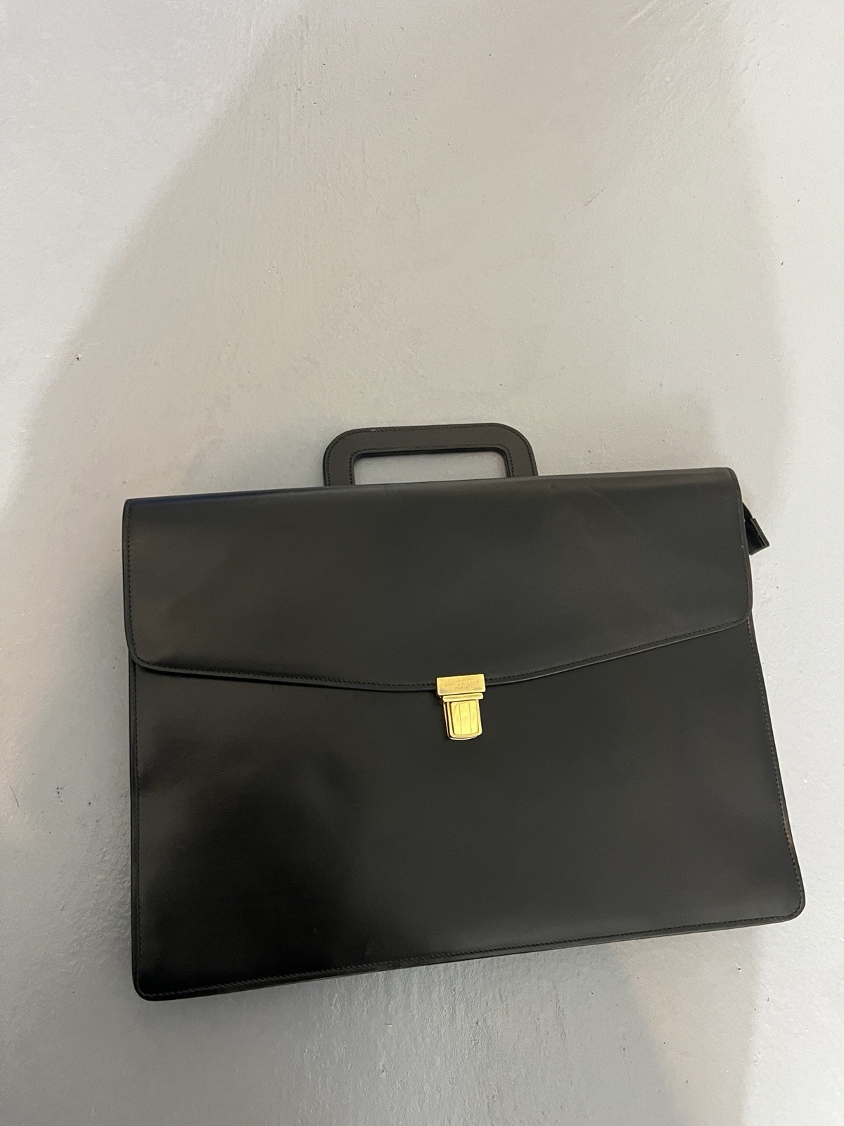 Borsa da lavoro YSL Yves Saint Laurent valigetta nera vintage