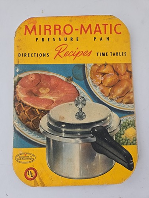 #ad Vintage Mirro Matic Pressure Pan Directions Recipes Cookbook 1947 Brochure $14.00