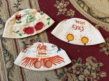 Vintage 1960  s Earl Bernard Sunglasses Bucket Hats Lot Of 3 FOR KIDS ONLY READ
