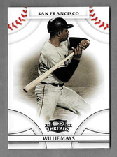 WILLIE MAYS 2008 DONRUSS THREADS !! CARD #42 GIANTS HOF