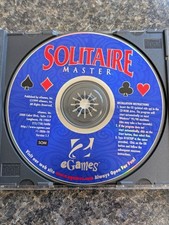 Solitaire Master PC CD-Rom Video Game - 1999 by eGames Disc Only
