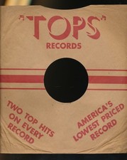 78 RPM Company logo sleeves-POST-WAR-TOPS -red stripe