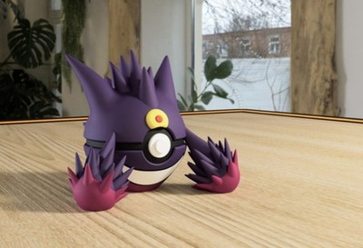 Mega Gengar Pokéball 3D Figur Deko Pokémon Ball Geschenkidee Merchandise