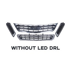 Front Upperlower Grille Kit For 2014-2019 Chevy Impala Grill W Fog Light Cover Front Upperlower Grille Kit For 2014-2019 Chevy Impala Grill W Fog Light Cover