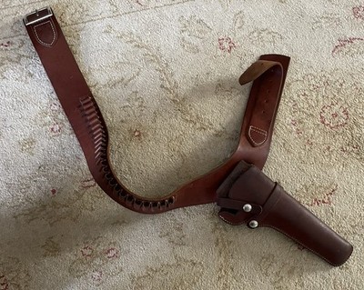 Vintage Hunter Leather 158-MED Belt And 1100G48 Holster 38/357
