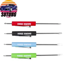 1/2/3/5/10pcs Mini Pocket Screwdriver Phillips+Flat Head Tip w/ Magnet and Clip