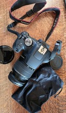 Canon EOS Rebel T7 DSLR Camera Kit 18-55mm IS Lens Wi-Fi 24MP 64GB Extras Case