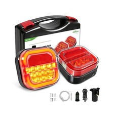 Agrieyes T28 Halo Wireless Trailer Lights, 2 Mounting Options Magnetic Traile...