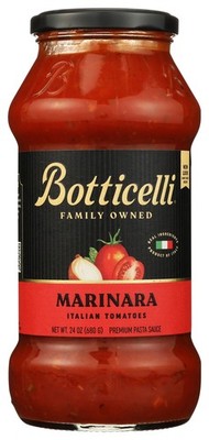 Botticelli Premium Marinara Pasta Sauce Jar 24 Oz