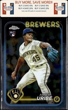 2024 Topps #310 Abner Uribe Rookie Milwaukee Brewers